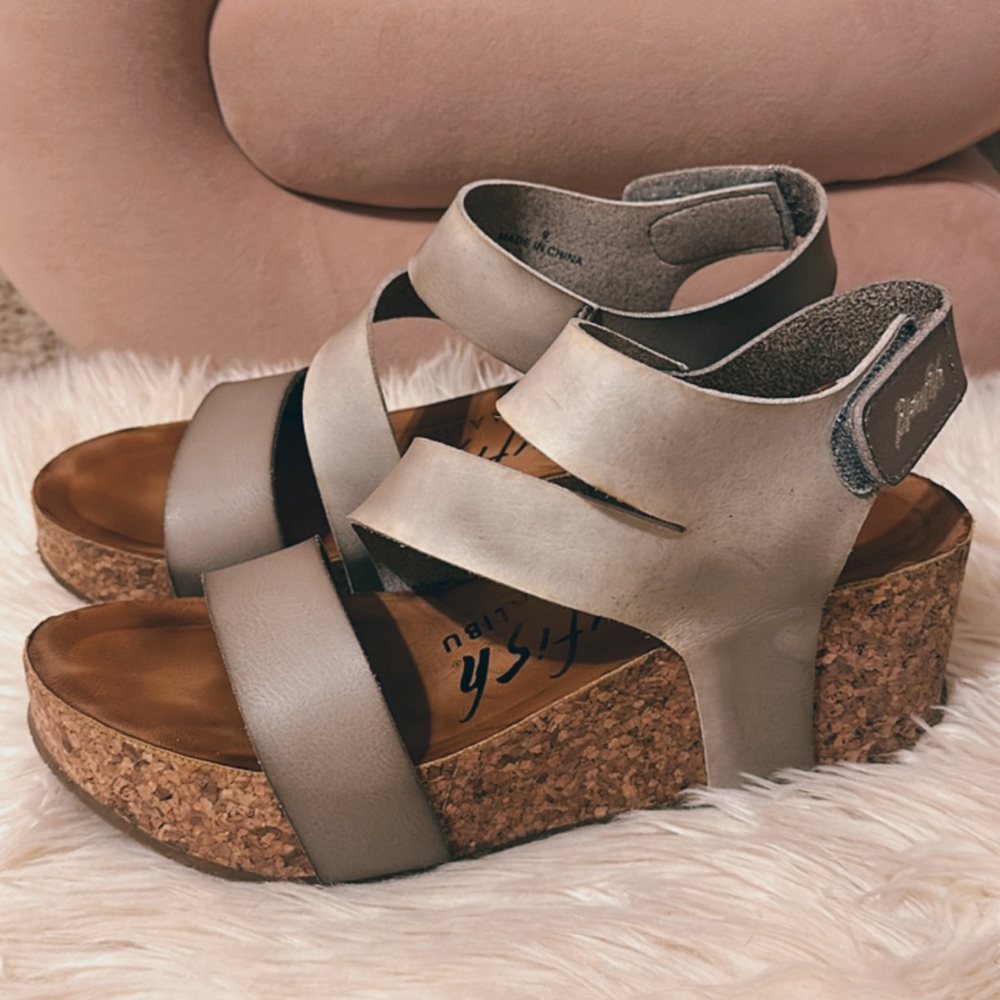 Blowfish LeeLee Wedge Sandal- Size 9